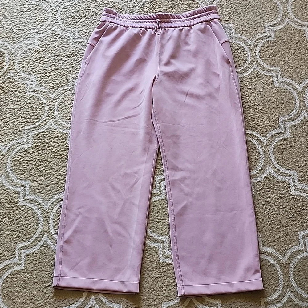 Lululemon Softstreme High-Rise Straight-Leg Cropped Pant In Rose Blush EUC - Picture 2 of 7